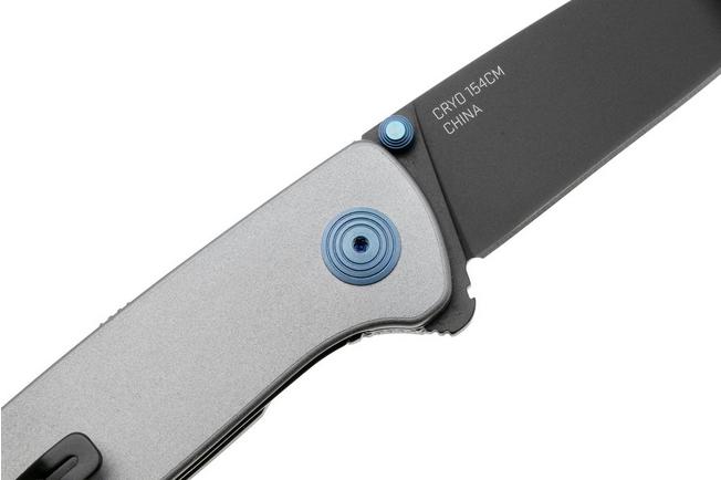 Bild für SOG Twitch III 11-15-03-43, Black 154CM, Gunmetal Gray Aluminum, Blue Hardware Taschenmesser