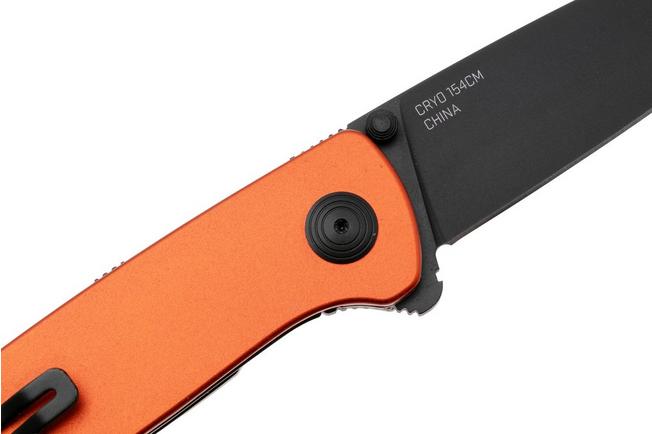 Bild für SOG Twitch III 11-15-05-43, Black 154CM, Burnt Orange Aluminum, Black Hardware Taschenmesser
