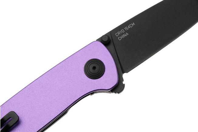 Bild für SOG Twitch III 11-15-06-43, Black 154CM, Purple Aluminum, Black Hardware Taschenmesser