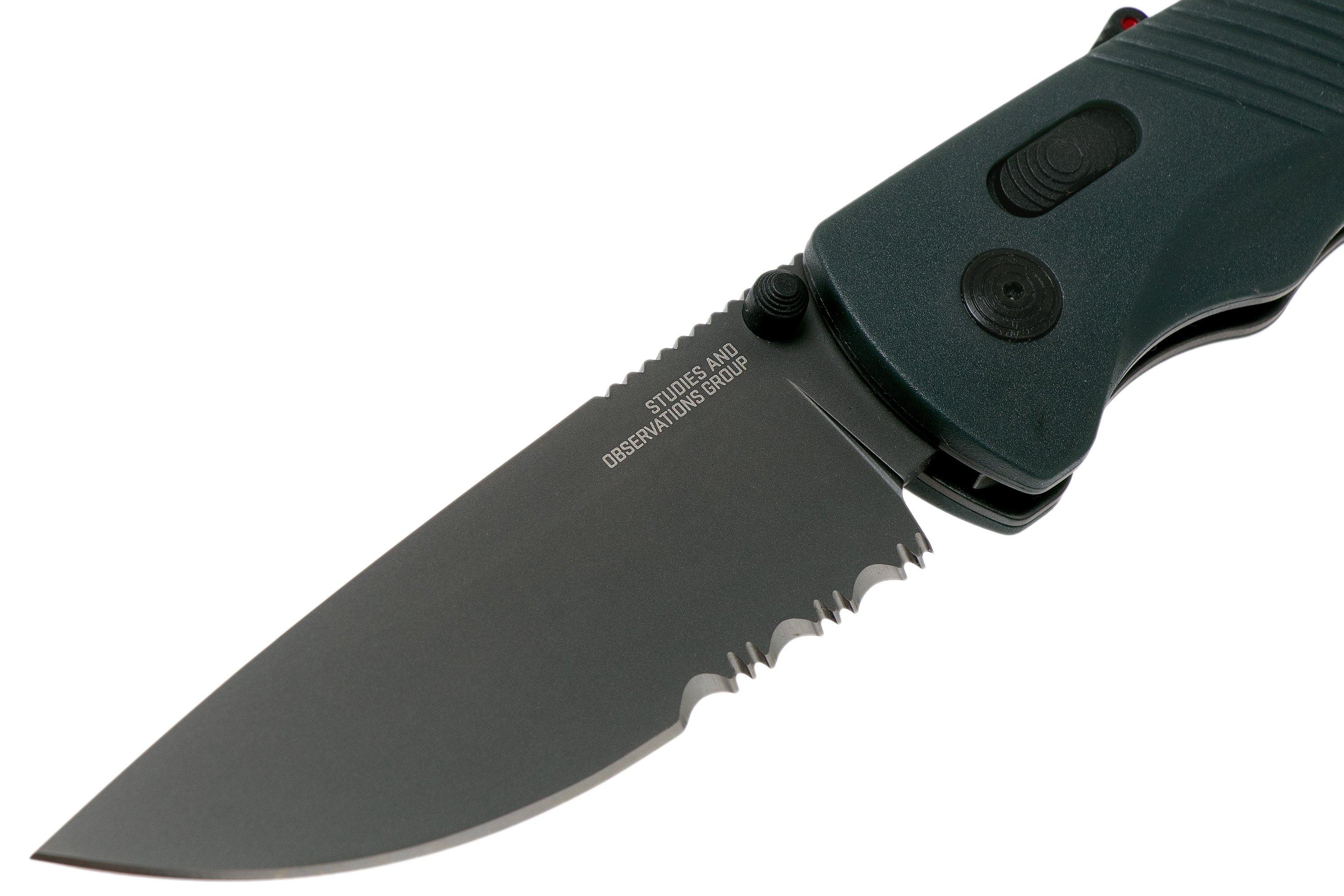 SOG Flash AT Urban Grey Serrated 11-18-06-57 pocket knife ...