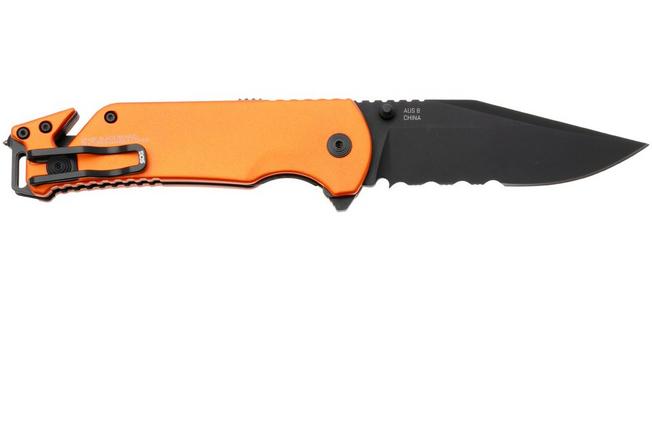 Bild für SOG Escape ATK 2.0 11-52-02-43, Titanium Nitride AUS-8, Hi Viz Orange Aluminum Taschenmesser