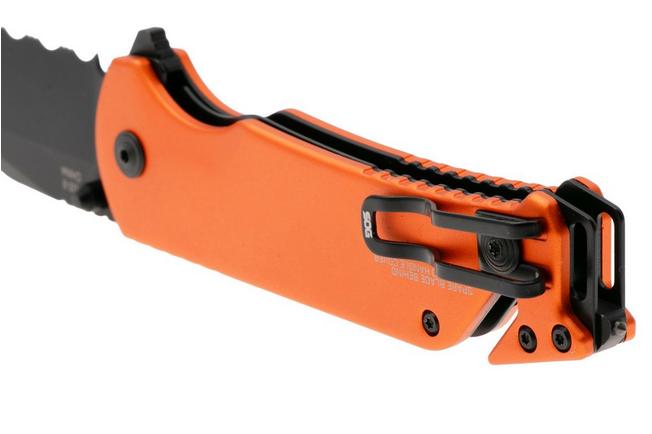 Bild für SOG Escape ATK 2.0 11-52-02-43, Titanium Nitride AUS-8, Hi Viz Orange Aluminum Taschenmesser