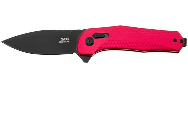 Afbeelding voor SOG Diverge XR 12-02-06-43 Drop Point, Dark Red + Black, zakmes