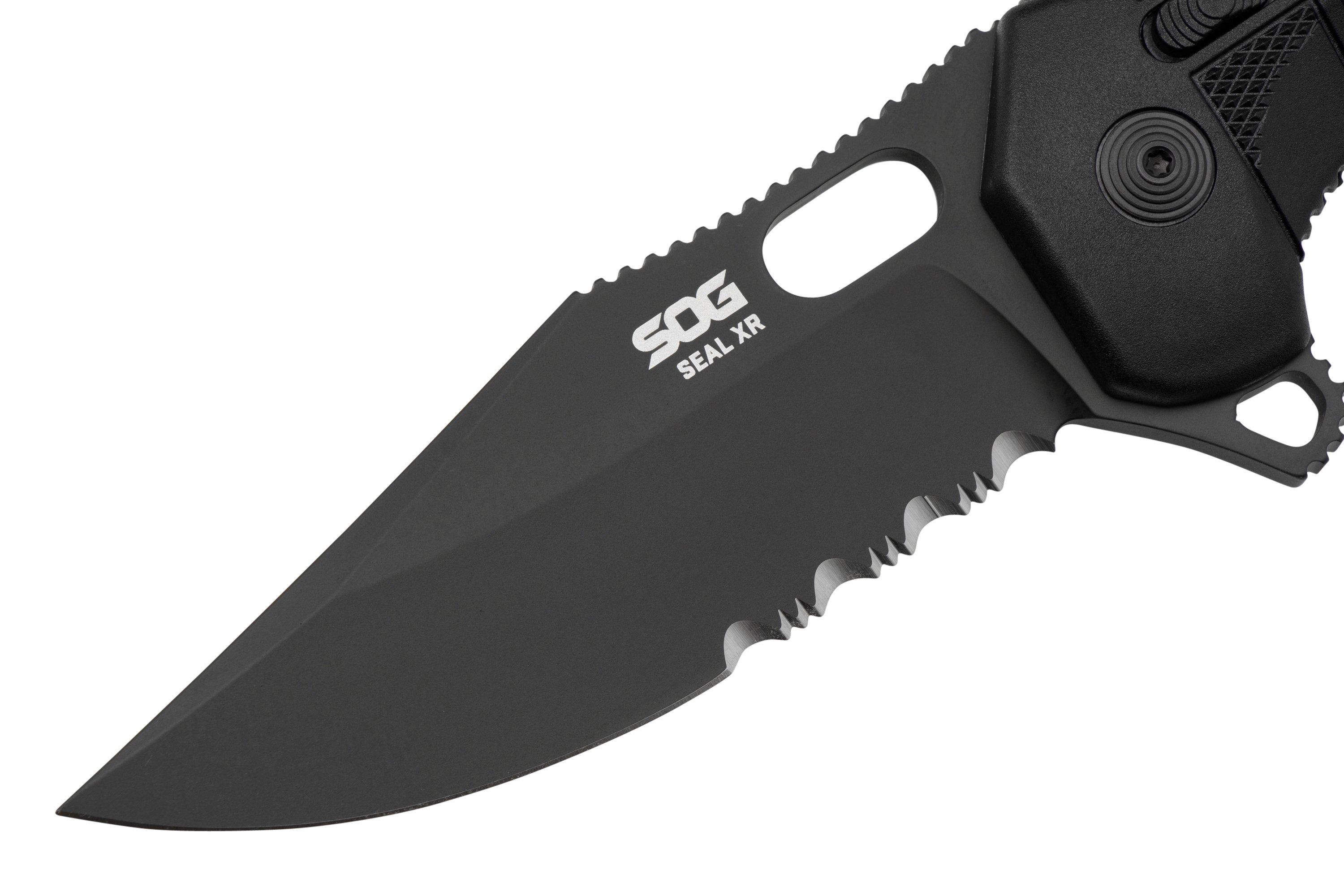 SOG SEAL XR Partially Serrated 12-21-05-57 pocket knife ...