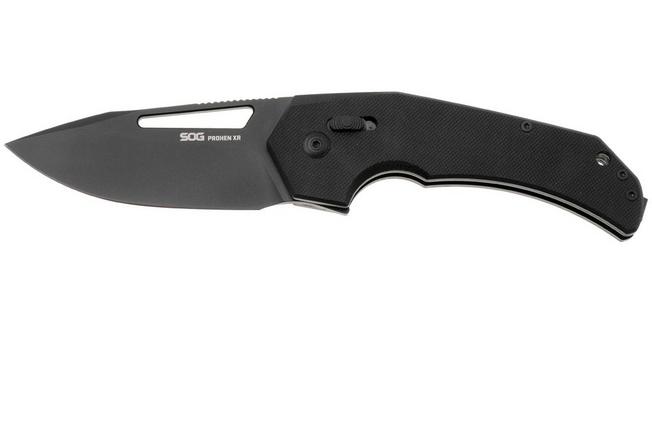 Afbeelding voor SOG Prohen XR 12-25-01-57, Titanium Nitride D2, Blackout G10 zakmes, Mikkel Willumsen design
