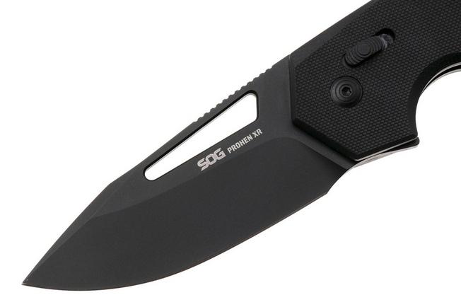 Afbeelding voor SOG Prohen XR 12-25-01-57, Titanium Nitride D2, Blackout G10 zakmes, Mikkel Willumsen design