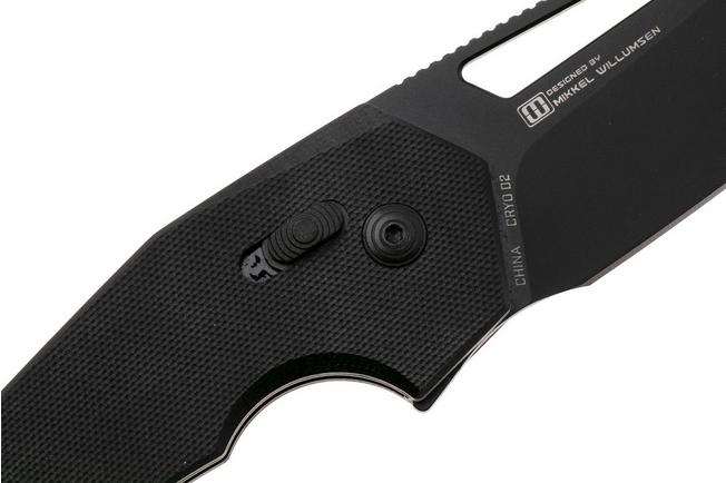 Afbeelding voor SOG Prohen XR 12-25-01-57, Titanium Nitride D2, Blackout G10 zakmes, Mikkel Willumsen design