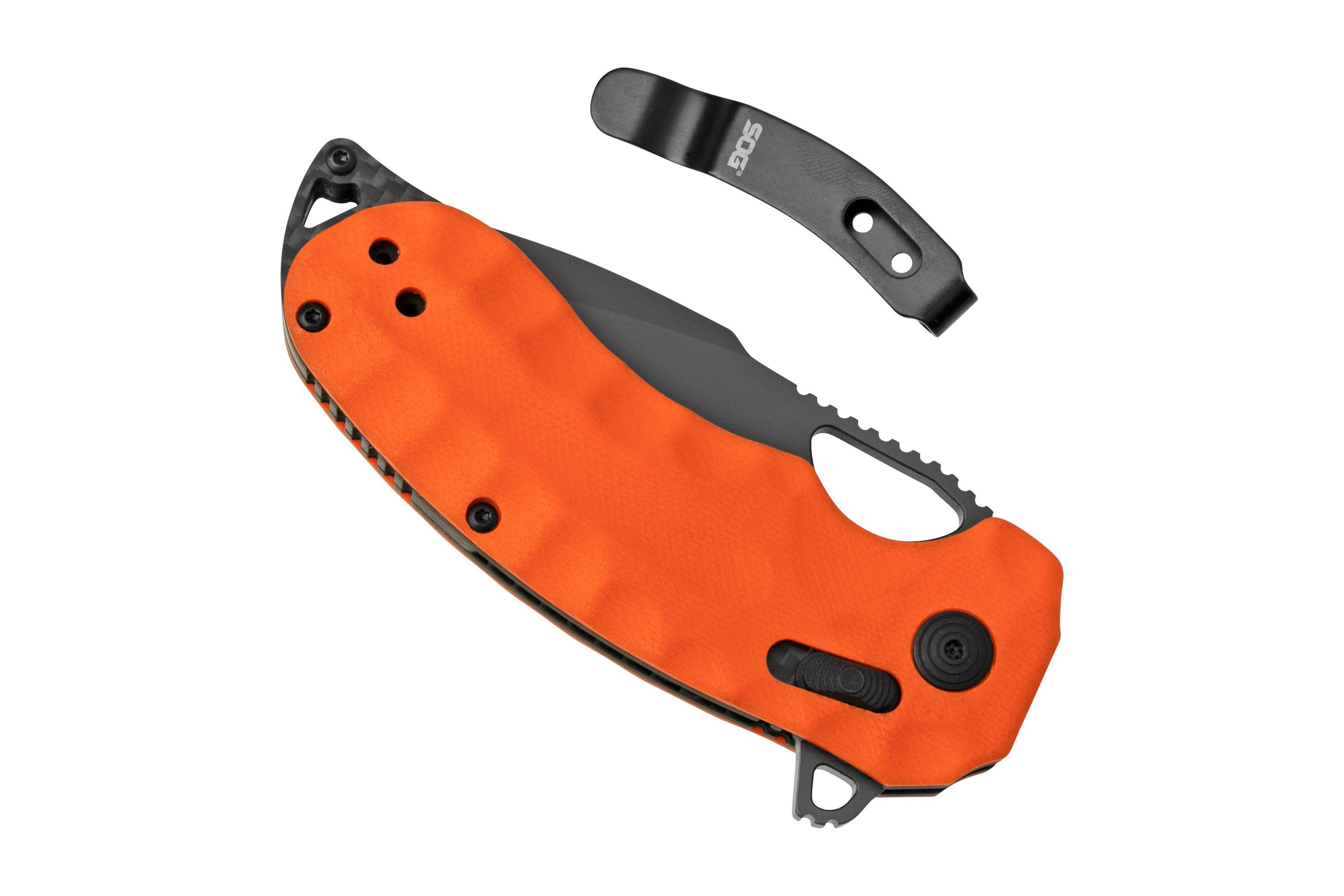 SOG Kiku XR LTE Orange G10 12-27-03-57 pocket knife, Kiku Matsuda