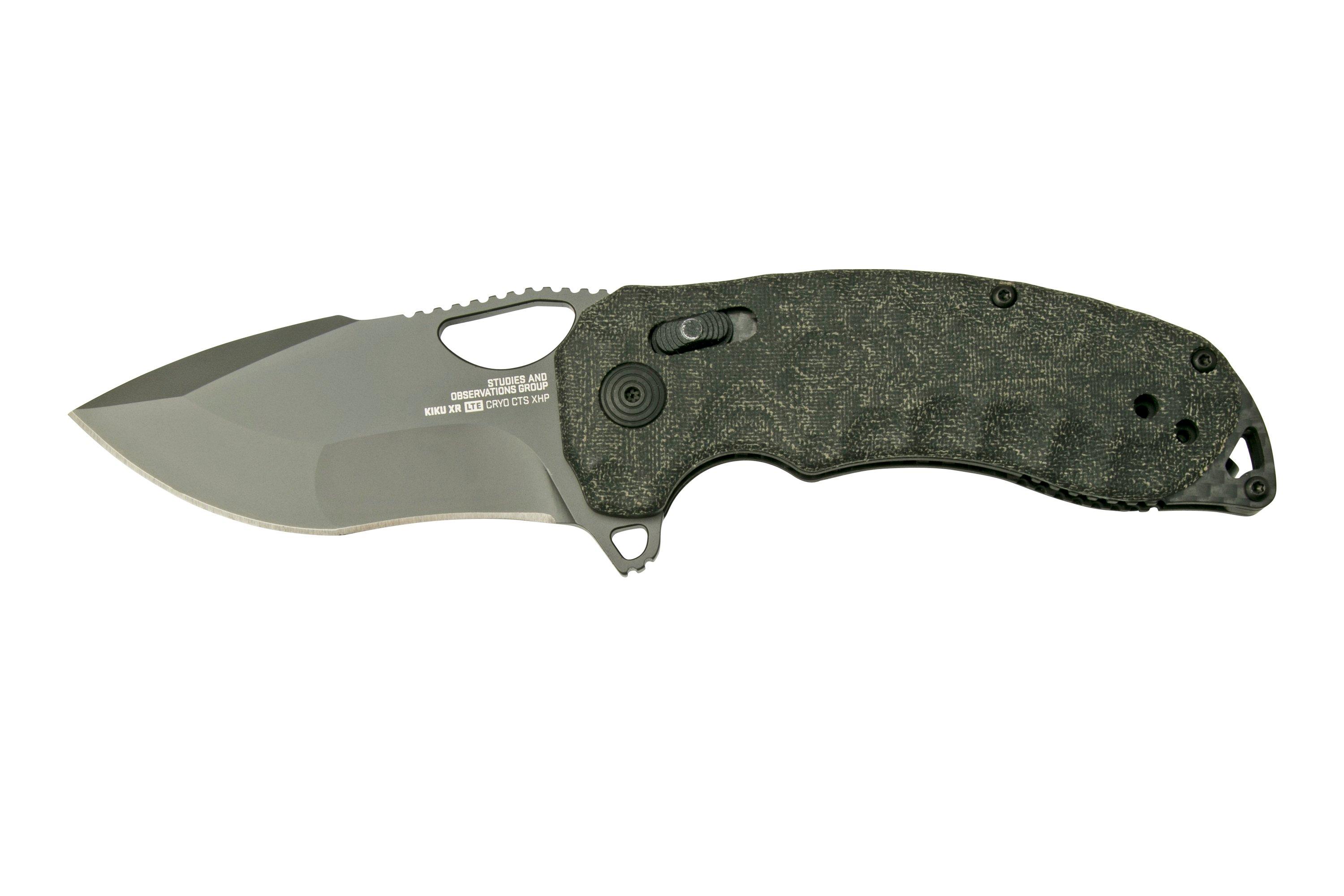 SOG Kiku XR LTE Blackout 12-27-04-57 pocket knife, Kiku Matsuda design ...