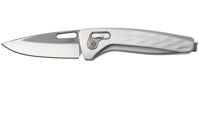 Afbeelding voor SOG One-Zero XR 12-73-06-57, Satin/Gray Stonewashed CRYO CPM S35VN, Silver Aluminum zakmes