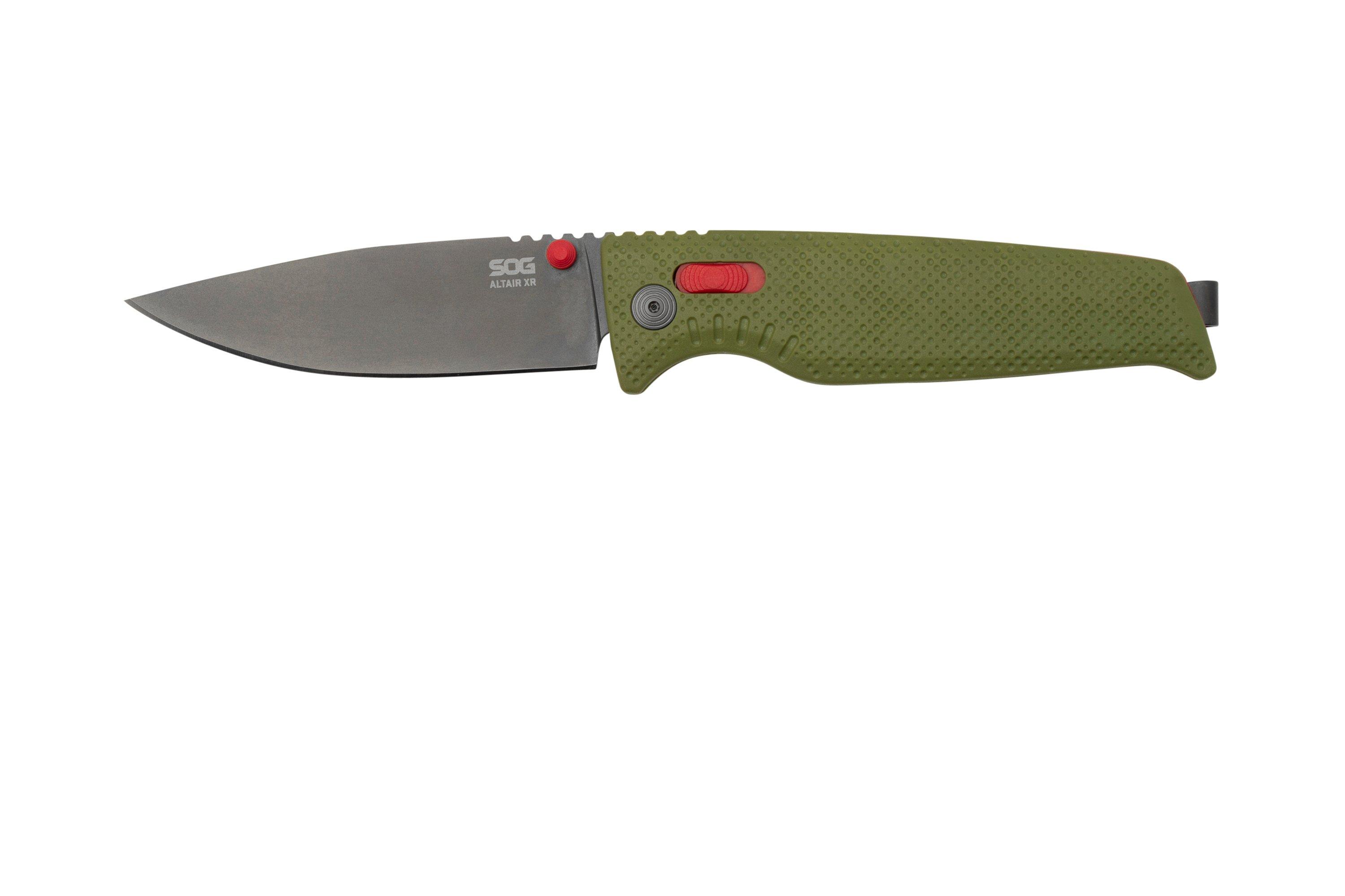 SOG Altair XR Field Green Stone Blue 12-79-03-57 pocket knife ...