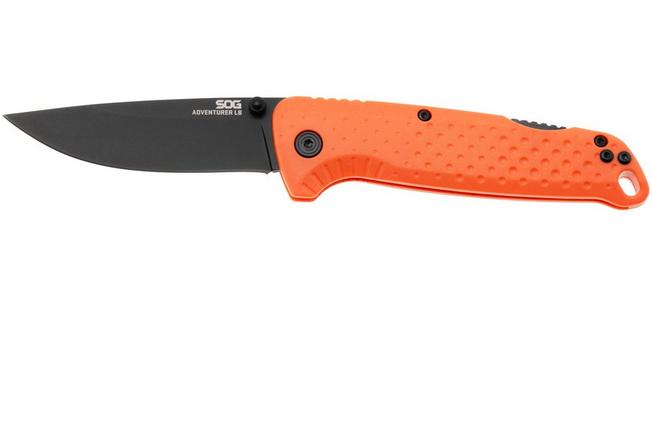 Afbeelding voor SOG Adventurer LB 13-11-02-43, Titanium Nitride 5CR15MOV,  Blaze Orange GRN zakmes