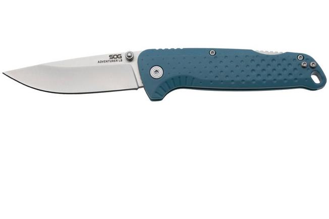 Afbeelding voor SOG Adventurer LB 13-11-03-43, Satin 5CR15MOV, Nordic Blue GRN zakmes