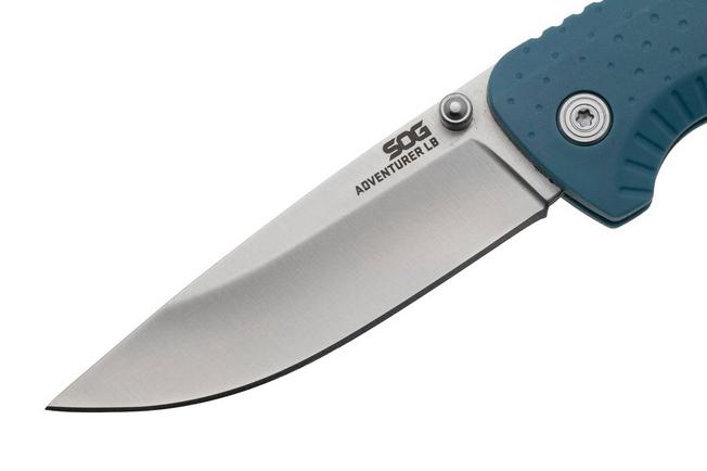 Afbeelding voor SOG Adventurer LB 13-11-03-43, Satin 5CR15MOV, Nordic Blue GRN zakmes