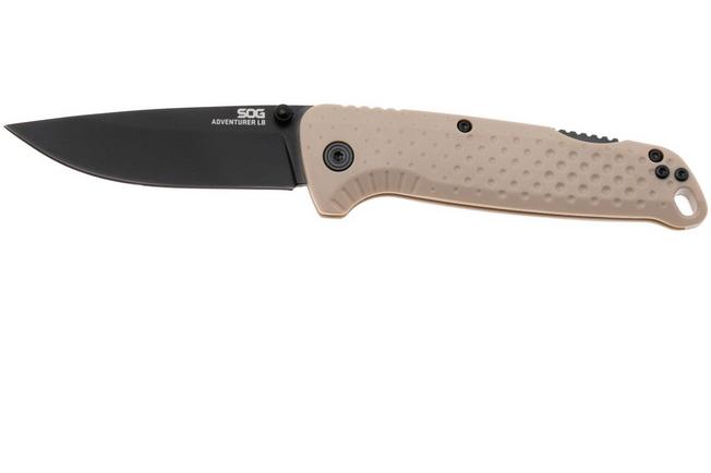 Afbeelding voor SOG Adventurer LB 13-11-05-43, Titanium Nitride	5CR15MOV, FDE GRN zakmes