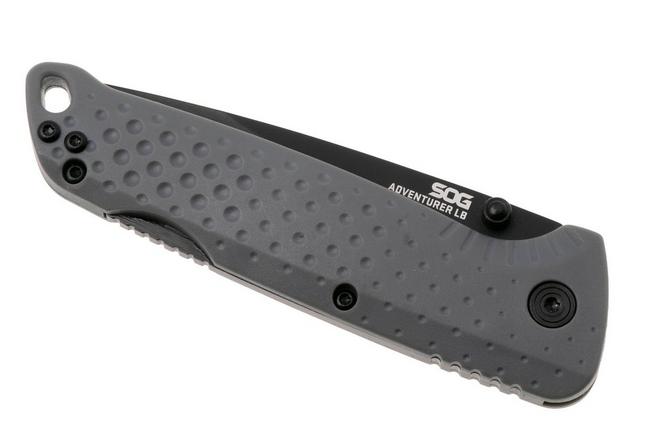 Afbeelding voor SOG Adventurer LB 13-11-06-43, Titanium Nitride 5CR15MOV, Gray GRN zakmes
