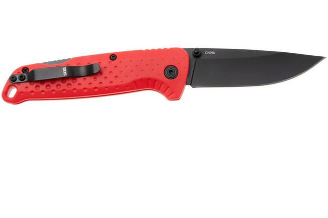 Afbeelding voor SOG Adventurer LB 13-11-07-43, Titanium Nitride 5CR15MOV, Red GRN zakmes