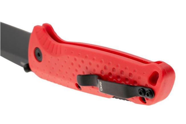 Afbeelding voor SOG Adventurer LB 13-11-07-43, Titanium Nitride 5CR15MOV, Red GRN zakmes