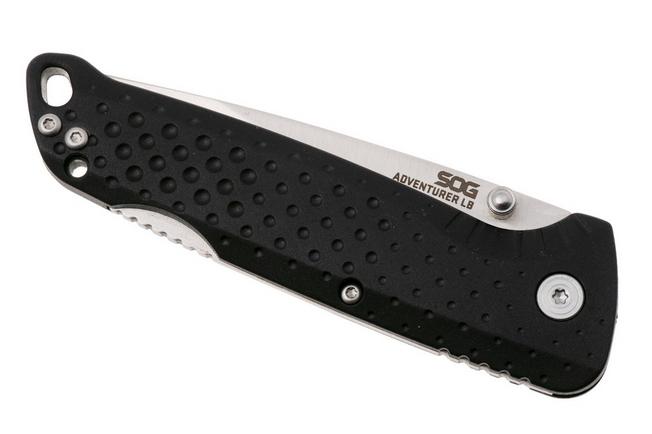 Afbeelding voor SOG Adventurer LB 13-11-08-43, Satin 5CR15MOV, Black GRN zakmes