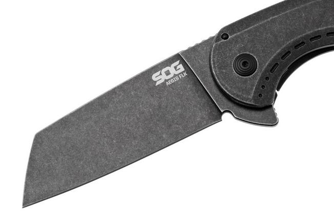 Afbeelding voor SOG Aegis FLK 2.0 14-41-04-43, Black PVD 8Cr13MoV, Black Stainless Steel zakmes