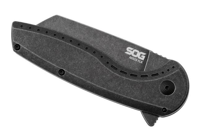 Afbeelding voor SOG Aegis FLK 2.0 14-41-04-43, Black PVD 8Cr13MoV, Black Stainless Steel zakmes