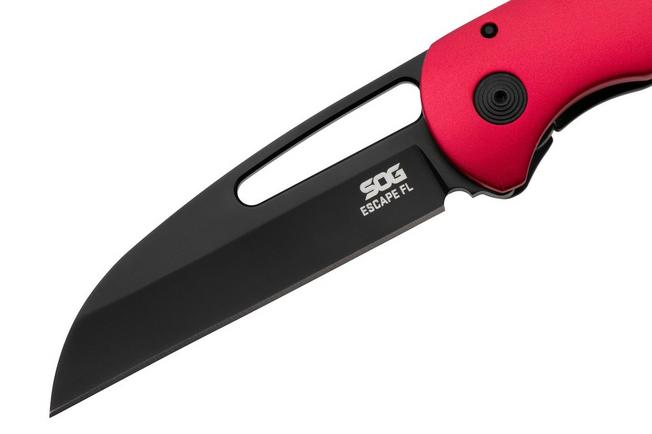 Afbeelding voor SOG Escape FL 2.0 14-52-03-57, Black TiNi 440C, Black Stainless Steel Red Aluminium, zakmes