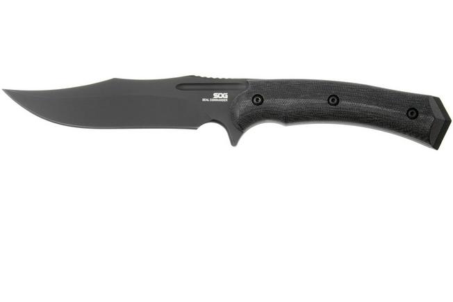 Afbeelding voor SOG Seal Commander 17-05-01-57, PVD CPM S35VN, Black Micarta, vaststaand mes