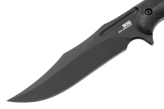 Afbeelding voor SOG Seal Commander 17-05-01-57, PVD CPM S35VN, Black Micarta, vaststaand mes