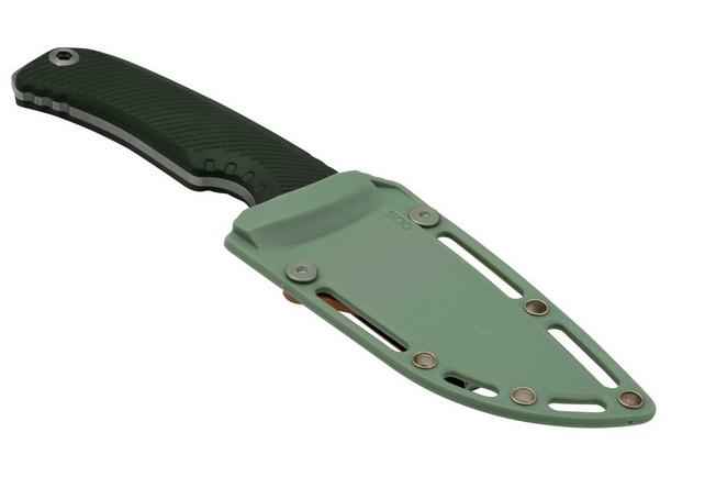 SOG Recondo Fx Fixed Blade Knife FDE Green Rubber Handle