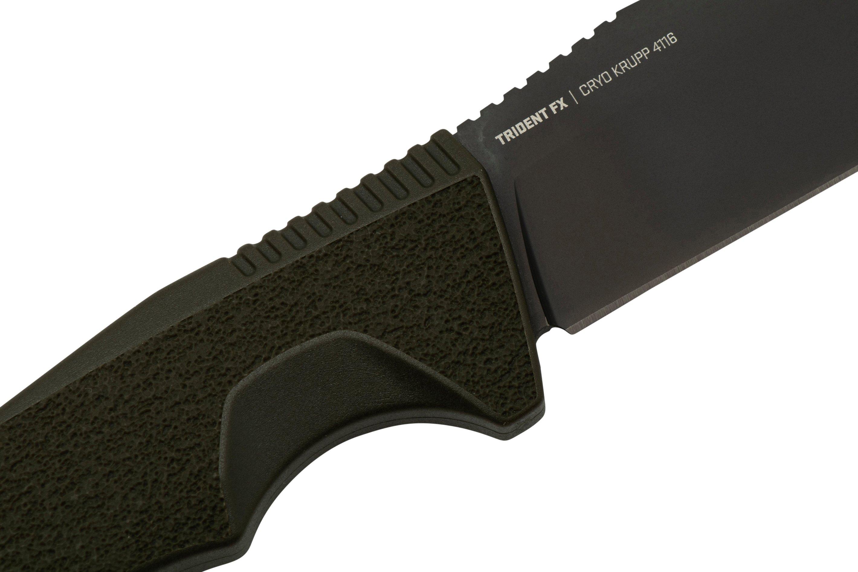 SOG Trident FX 17-12-03-57, OD Green, Straight Edge, fixed knife ...