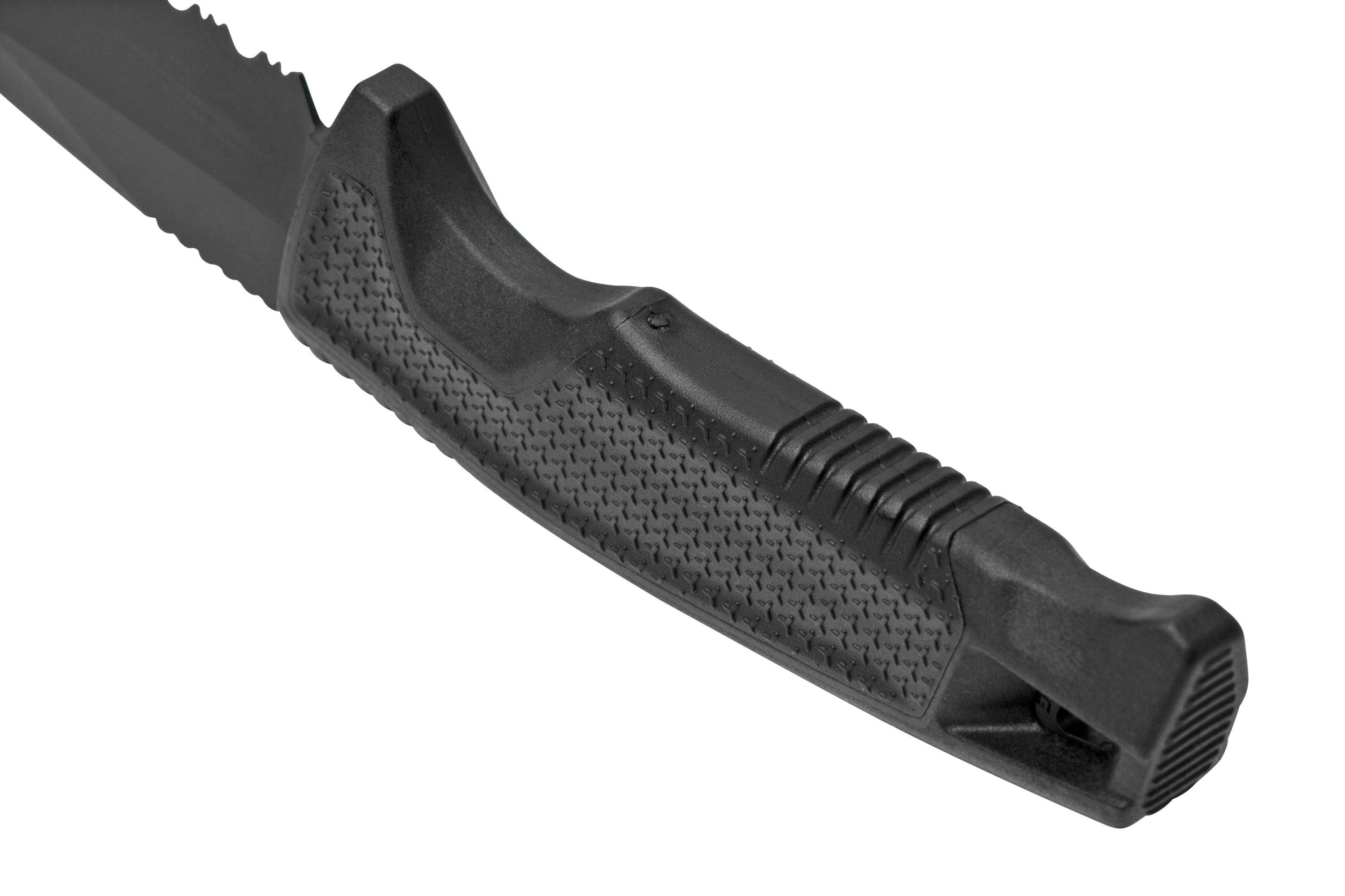 Couteau SOG RECONDO FX – Noir, Partiellement Denté, Unisexe, Robuste Et Polyvalent