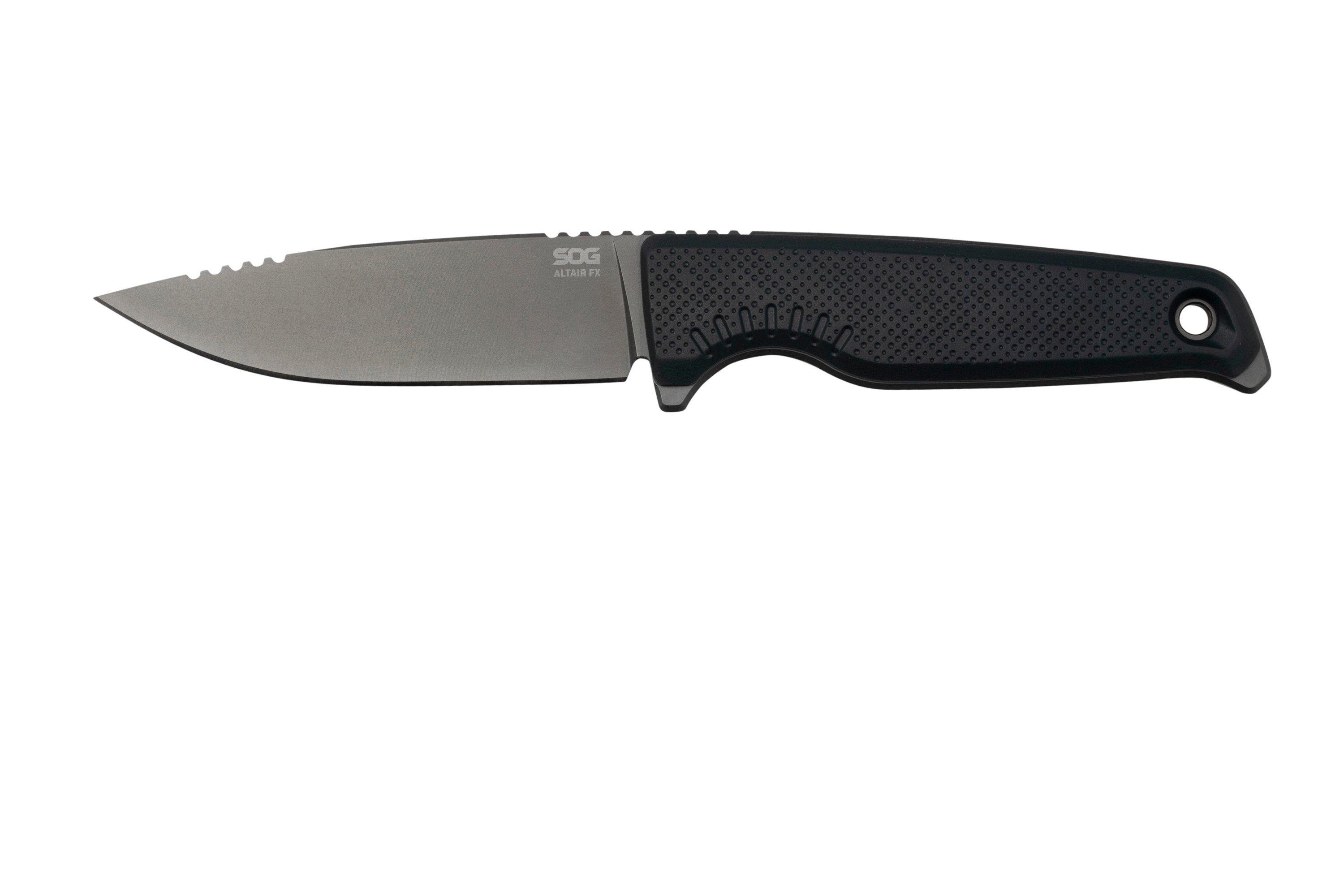 SOG Altair FX Squid Ink Black 17-79-01-57 fixed knife | Advantageously ...