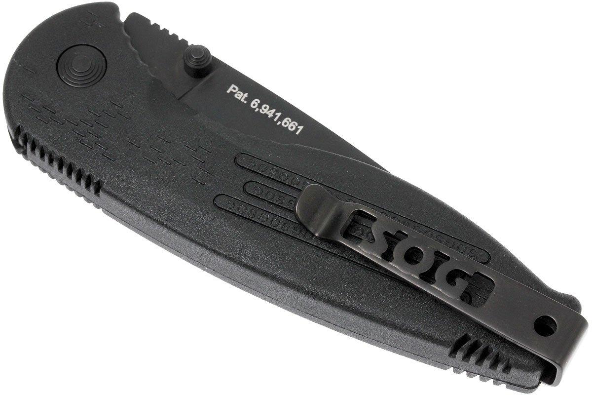 SOG Aegis Mini Black TiNi AE22-CP | Advantageously shopping at ...