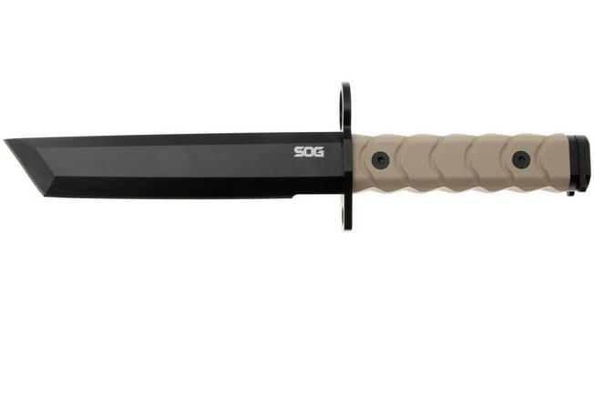 Afbeelding voor SOG BAR15T BY1003-BX, Black PVD AUS-8 Tanto, FDE G10 vaststaand mes