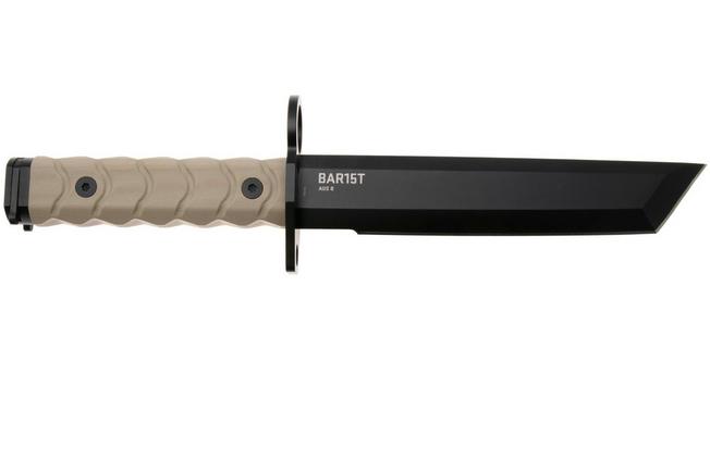 Afbeelding voor SOG BAR15T BY1003-BX, Black PVD AUS-8 Tanto, FDE G10 vaststaand mes