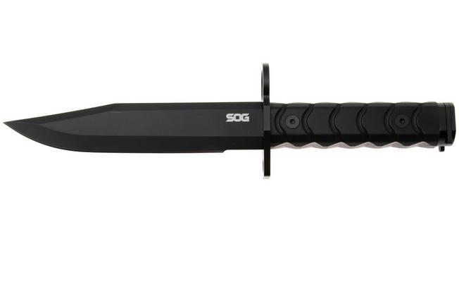 Afbeelding voor SOG BAR15T BY1004-BX, Black PVD AUS-8 Clippoint, Black G10 vaststaand mes
