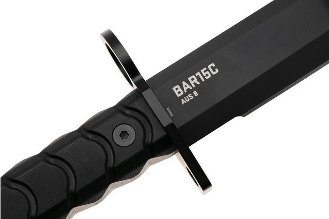 Afbeelding voor SOG BAR15T BY1004-BX, Black PVD AUS-8 Clippoint, Black G10 vaststaand mes