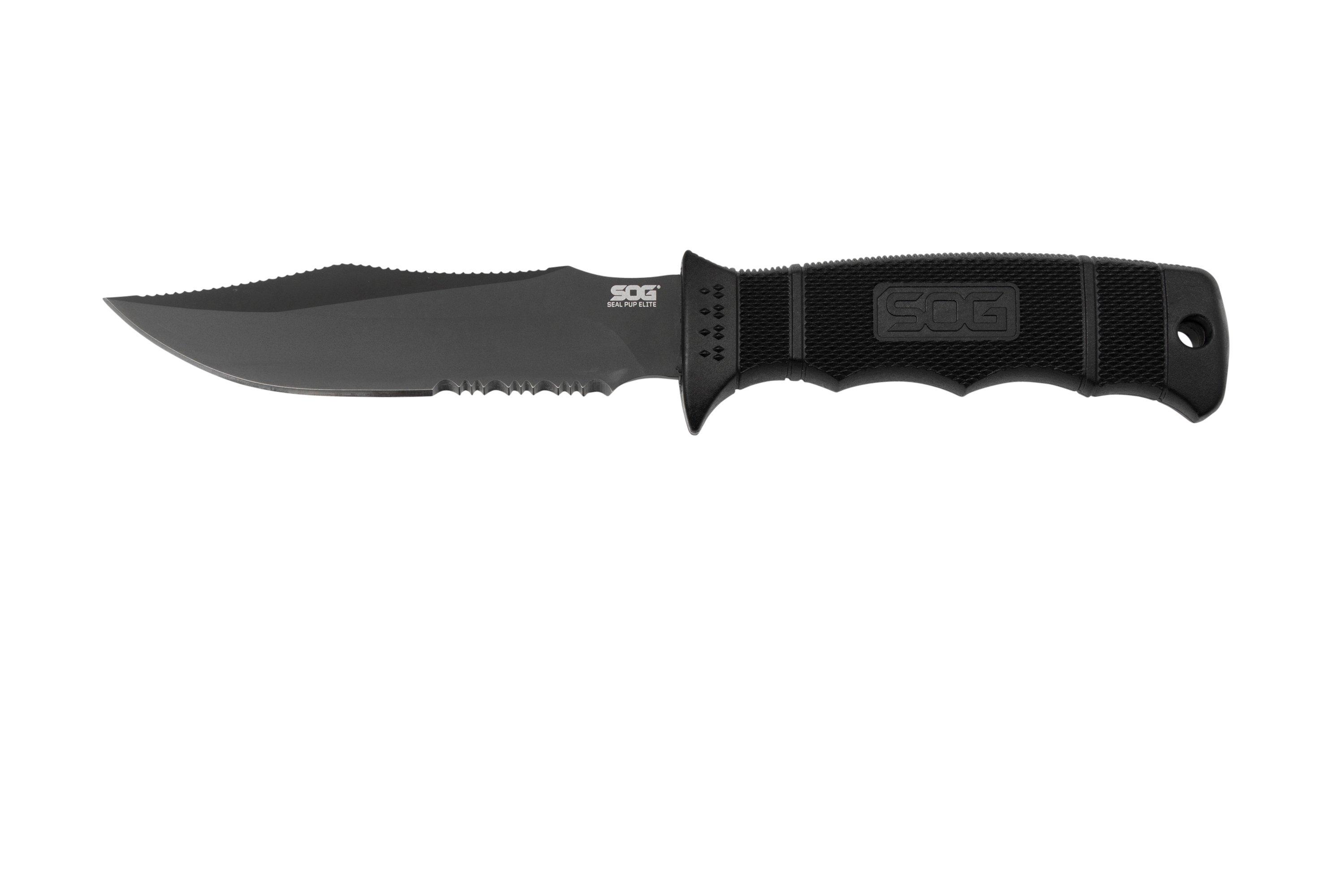 SOG- Seal Pup Elite E37T-K fixed knife | Advantageously shopping at ...