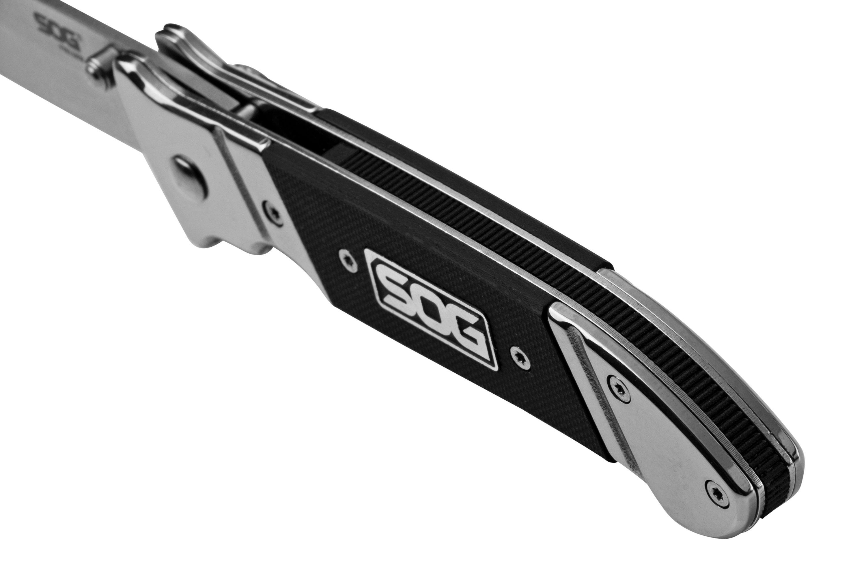 SOG Fielder, G10 Handle FF38CP pocket knife Advantageously shopping at Knivesandtools.ie