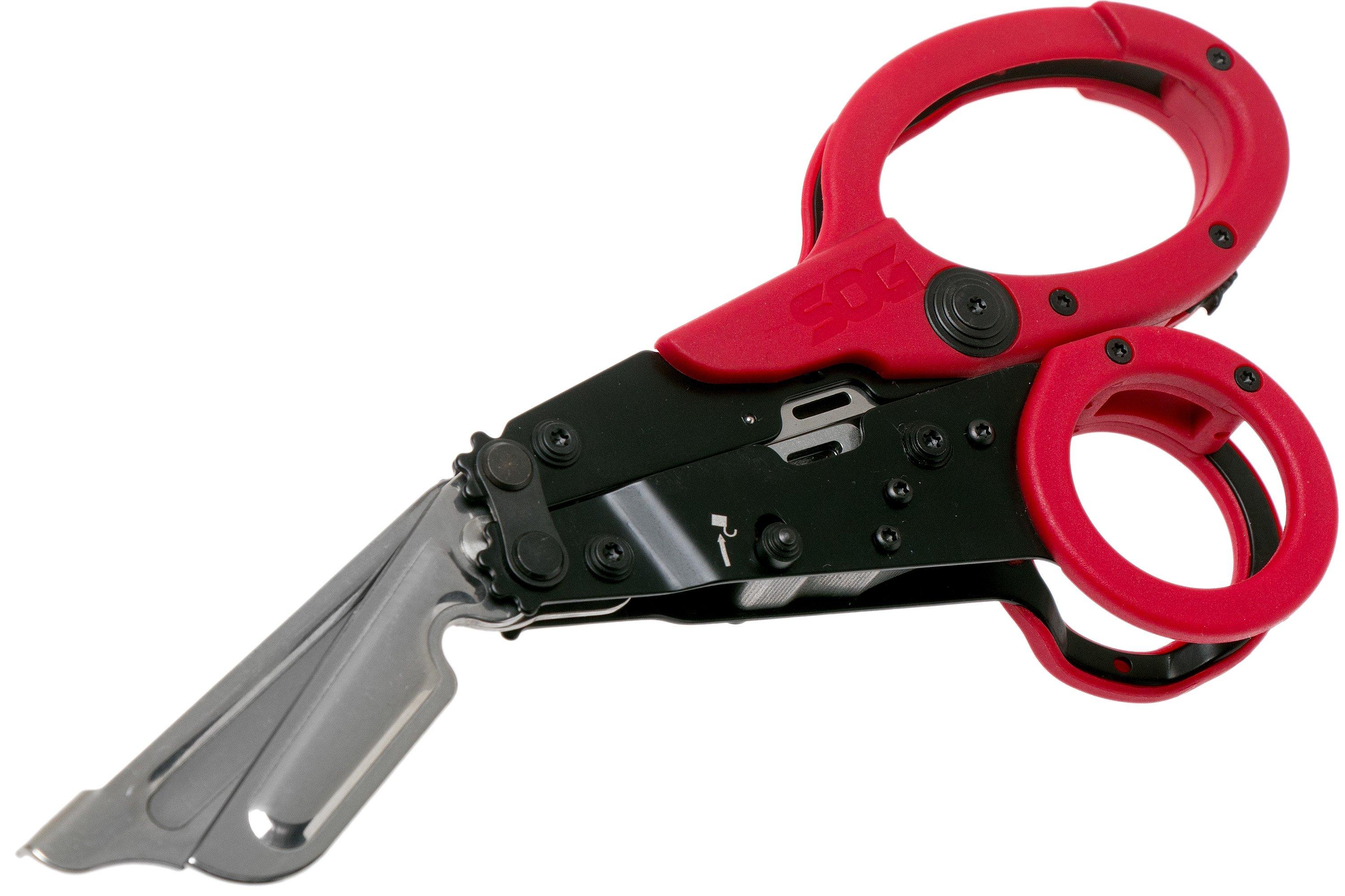SOG Parashears Tactical Scissors Multitool Red GRN Stainless Steel  23-125-02-43