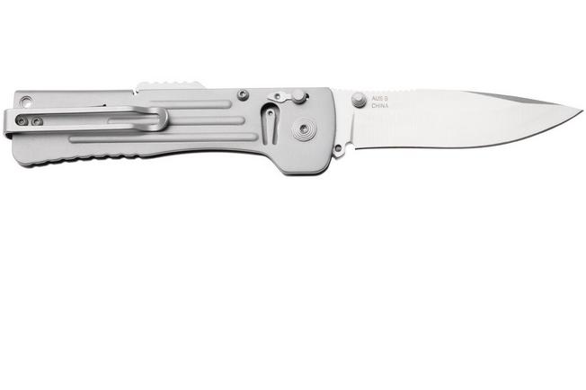 Afbeelding voor SOG SlimJim 2.0 SJ41-CP Satin Blade, Bead Blasted Stainless Handle, assisted zakmes