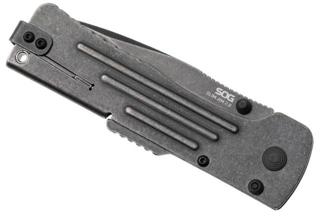 Afbeelding voor SOG SlimJim 2.0 SJ42-CP Blackwashed Blade, Blackwashed Stainless Handle, assisted zakmes