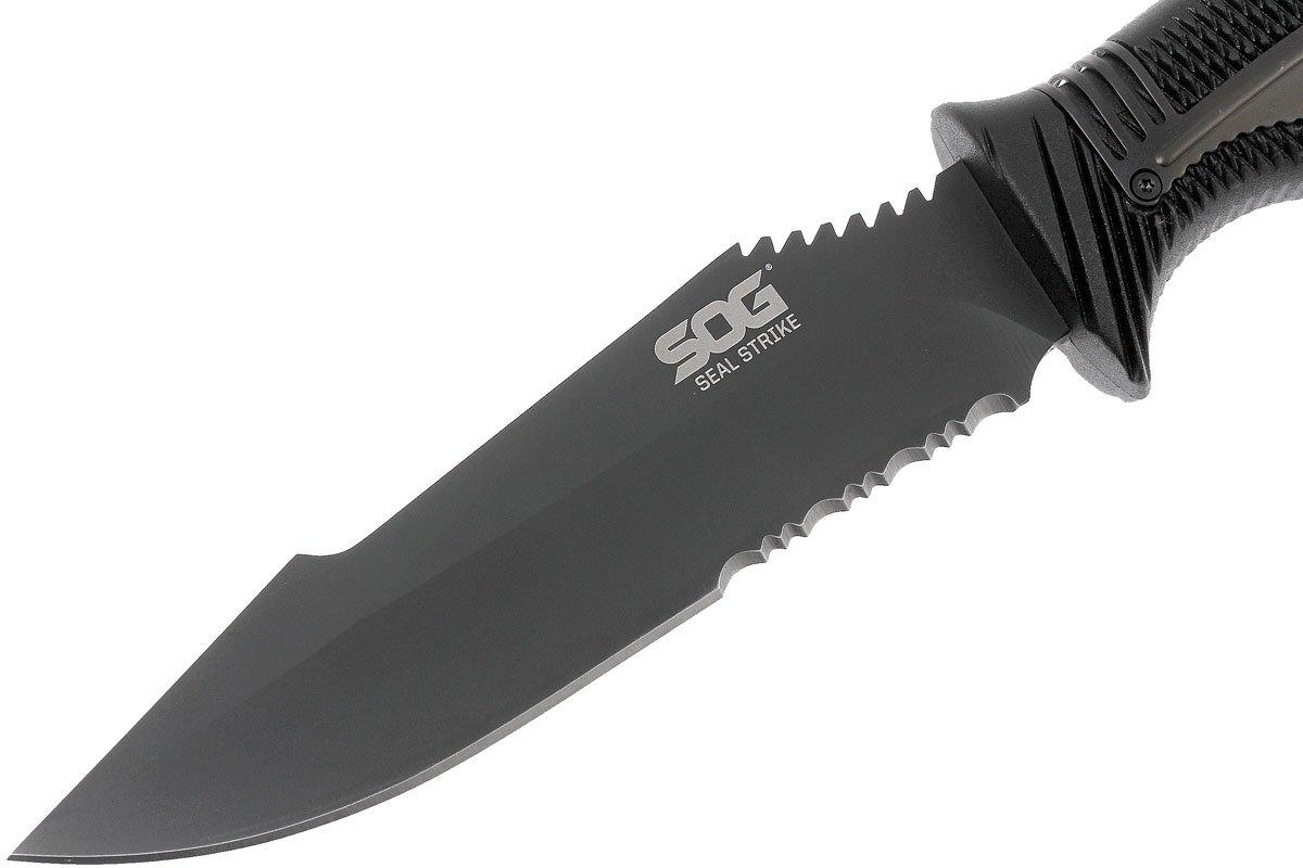SOG Seal Strike Black, Deluxe sheath SS1003-CP | Advantageously