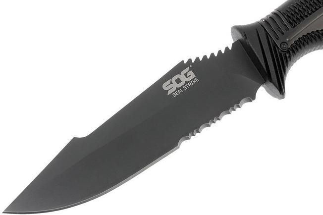 SOG Seal Strike Black, Deluxe sheath SS CP   Advantageously