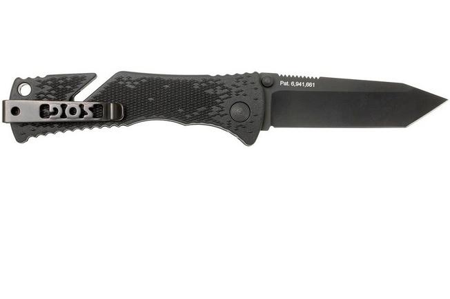 Image for SOG Trident Tanto Black Tini TF27-BX