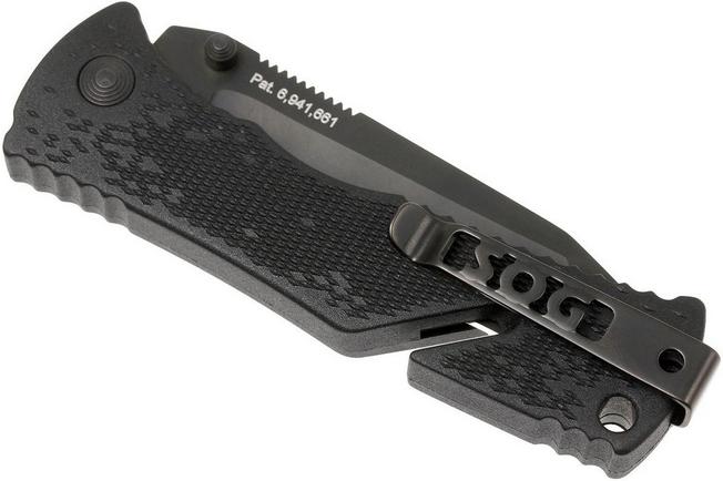Image for SOG Trident Tanto Black Tini TF27-BX