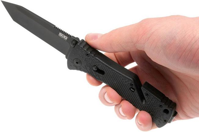 Image for SOG Trident Tanto Black Tini TF27-BX