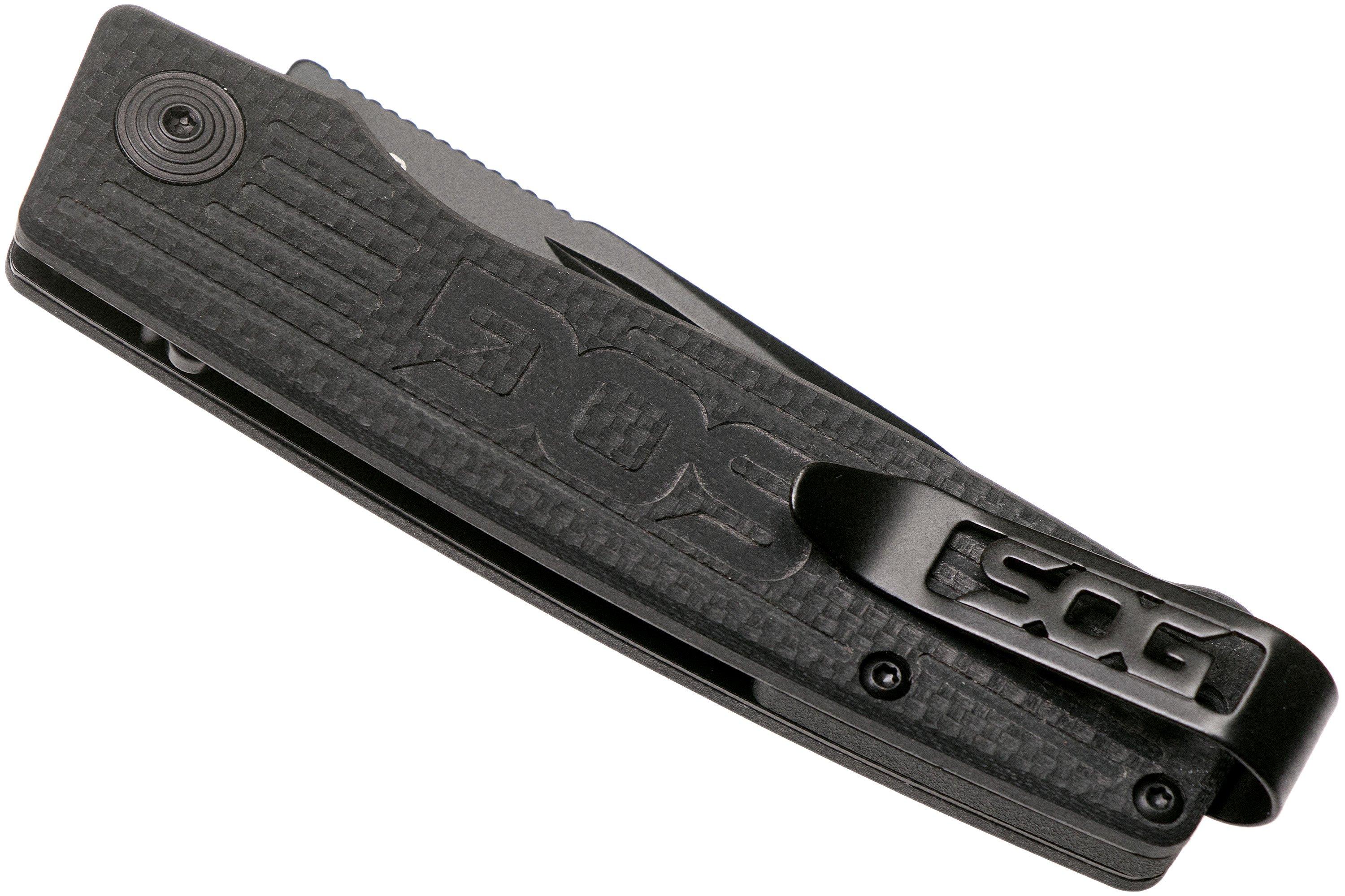 SOG Terminus Black TM1002-BX slipjoint pocket knife | Advantageously ...