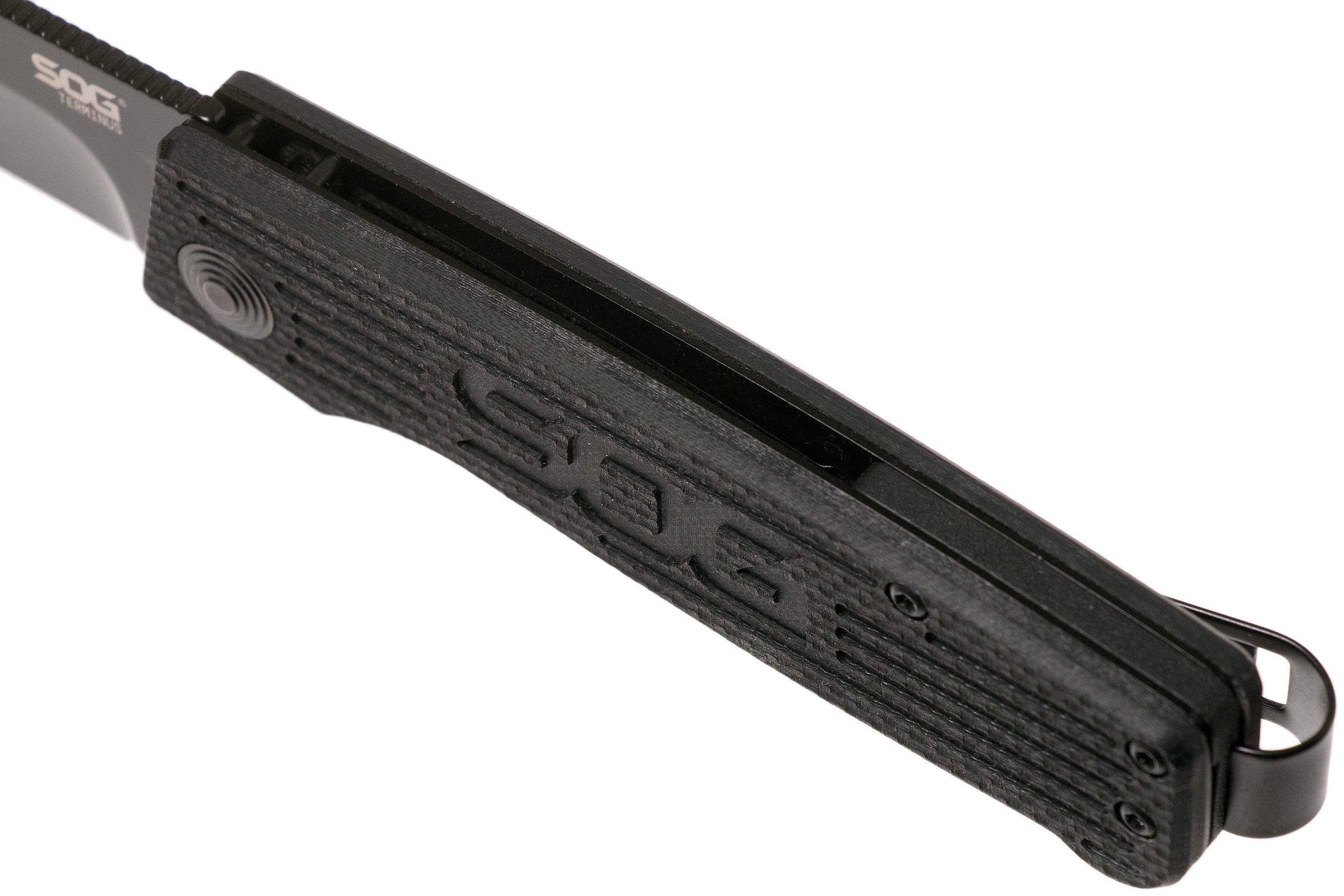 SOG Terminus Black TM1002-BX slipjoint pocket knife | Advantageously ...
