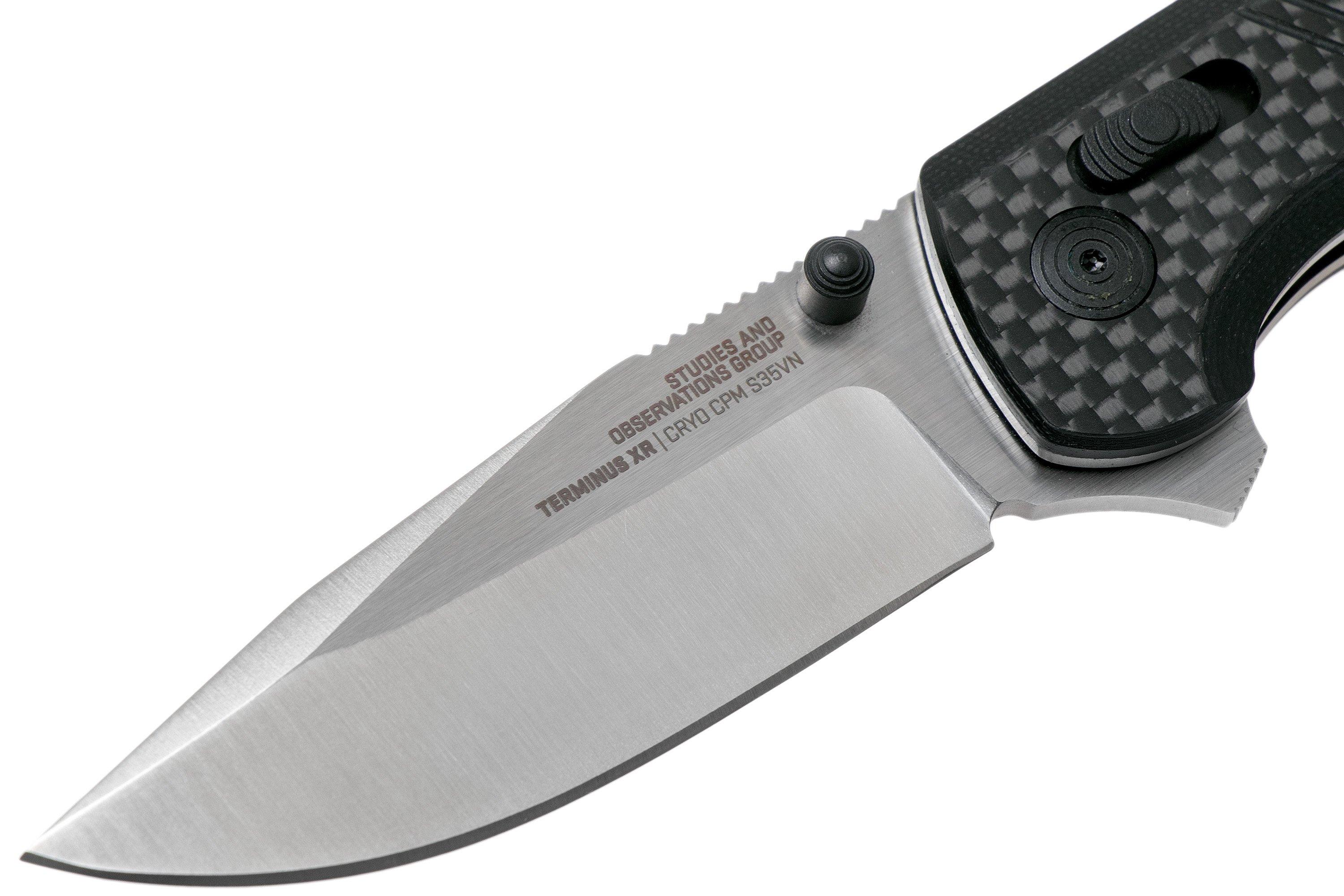 SOG Terminus XR CPM S35VN Carbon fibre G10, TM1025 pocket knife
